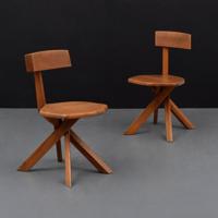 Pair of Pierre Chapo S-45 Chairs - Sold for $5,625 on 10-10-2020 (Lot 104).jpg